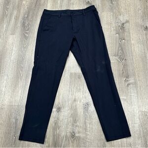 BYLT Premium Basics Everyday Pant 2.0 Mens Large Navy Slim Performance Chino